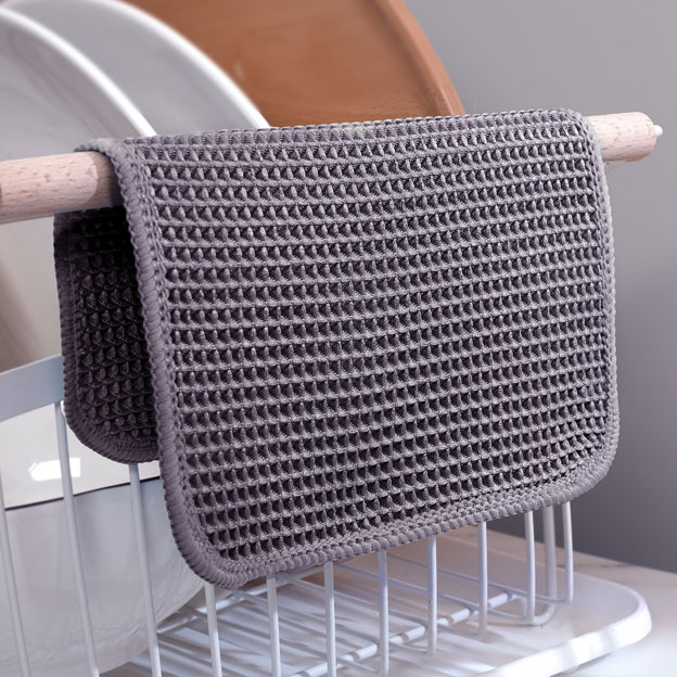 Ultra Premium Microfiber Kitchen Dish Cloth Waffle Weave